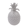 White Ceramic Pineapple Small Jar