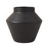 Black Medium Modern Terracotta Vase