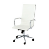 Office Chair - High Back White & Chrome Micah