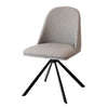 Office Chair - Leoni Grey Fabric w/ Black Splayed Base