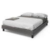Bed - King Upholstered Medium Grey