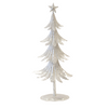 Christmas Decor - Tree White Metal 16"