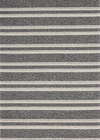 Rug - 2x4.5 Grey w/ Cream Stripes