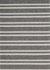 Rug - 2x4.5 Grey w/ Cream Stripes