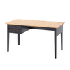 Desk - Pine Top & Black Metal Legs w/ Drawers - 55''