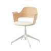 Office Chair - White Oak w/ White Legs
