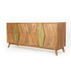 Credenza - Wood Pattern w/ Gold Tone Handles - 70"