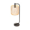 Table Lamp - Gold Pendant Shade with Matte Black