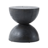 End Table - Aliza Hourglass Black Pine