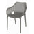 Outdoor Chair - Grey Plastic Geometric