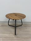 Outdoor Side Table - Round Wood Slats