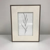 Art - Plant Drawing Wood Frame - Small - CLEARED 7" X 9"