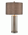 Table Lamp - Antique Glass Brushed Nickle