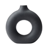 Black Donut Vase