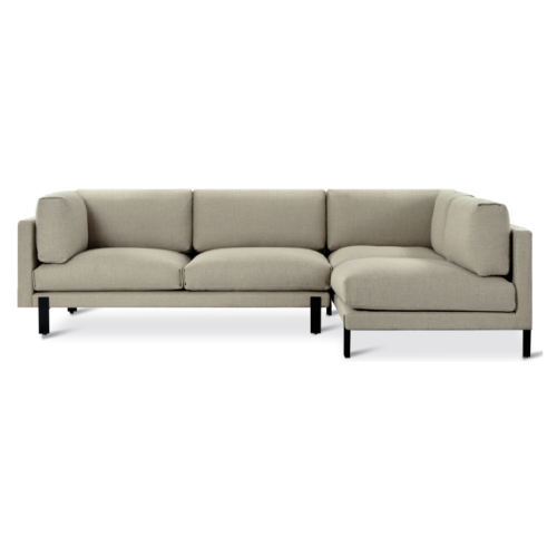 Right Facing Silverlake Andorra Almond Sectional Sofa