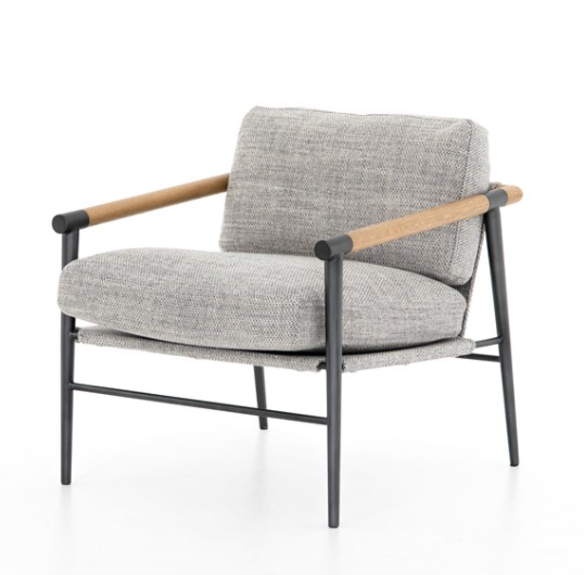 Rowen Grey with Exposed Oak Accent Chair
