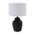 Table Lamp with Black Geometric Silhouette