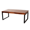 Rectangle Wood Top Coffee Table Black Legs