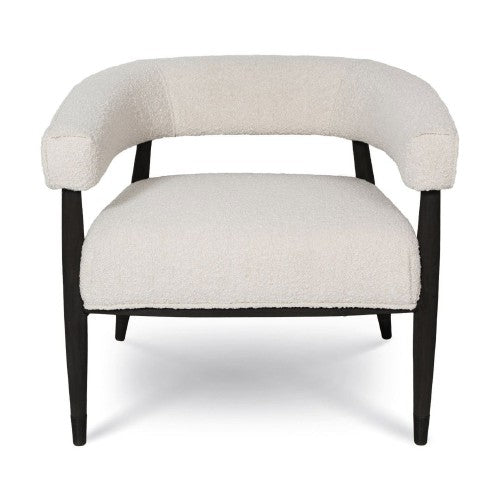 Cream Boucle Everest With Black Frame Accent Chair
