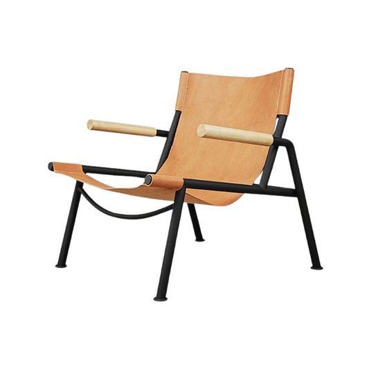 Accent Chair - Wyatt Sling Sorrel Havana Leather Gus Modern