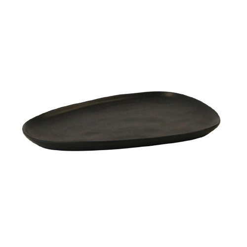 Plate - Serving Plate Black Oblong