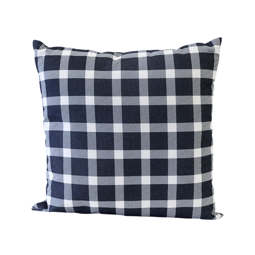 18x18 Classic Plaid Navy Blue