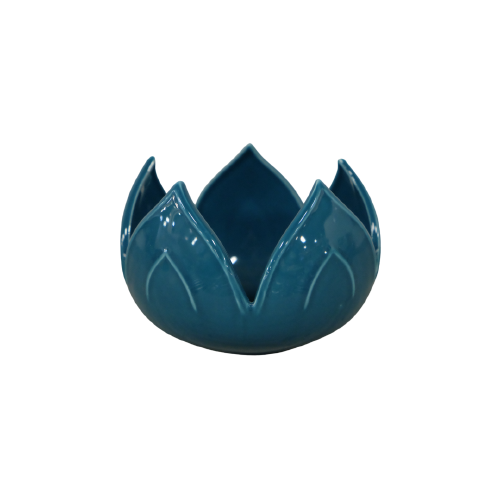 Teal Round Blooming Flower Small