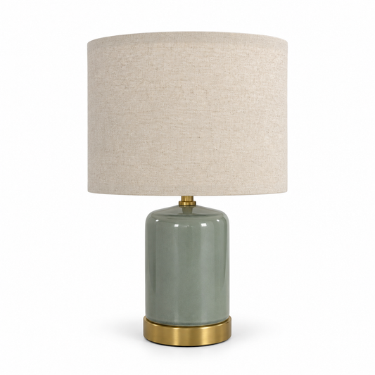 Table Lamp - Sage Gold Ceramic