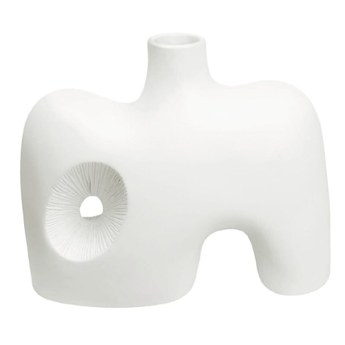 Mariner White Ceramic Vase