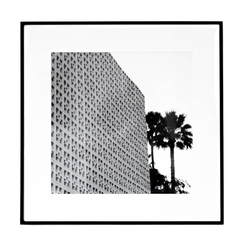 B&W Architecture Waffle Wall - CLEARED