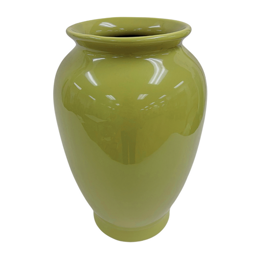 Large Ceramic Green Vase