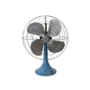 Faux Antique Blue Metal Rustic Fan