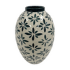 Large Round Blue & White Vase