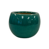 Small Crackle Blue Pot