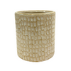 White & Beige Python Vase