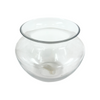 Clear Glass Plain Flare Top Vase