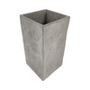 Tall Slate Grey Square Vase