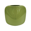 Small Wedge Vase Green Vase