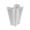 Medium White Wavy Vase