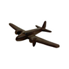 Small Metal Brown Airplane