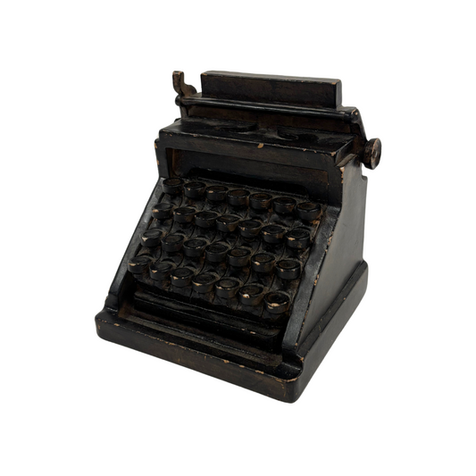 Rustic Brown Typewriter Book End