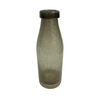 Small Dark Brown Bottle Vase with Lip