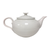 White Textured Teapot with Lid