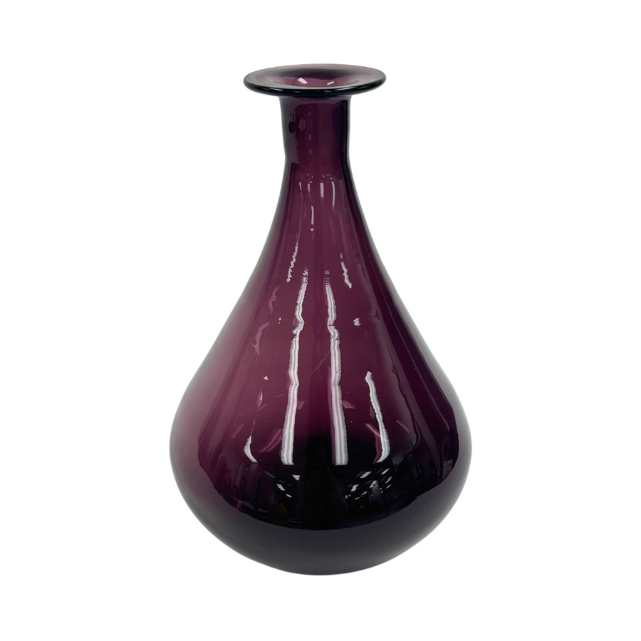 Purple Glass Potion Bottle Vase