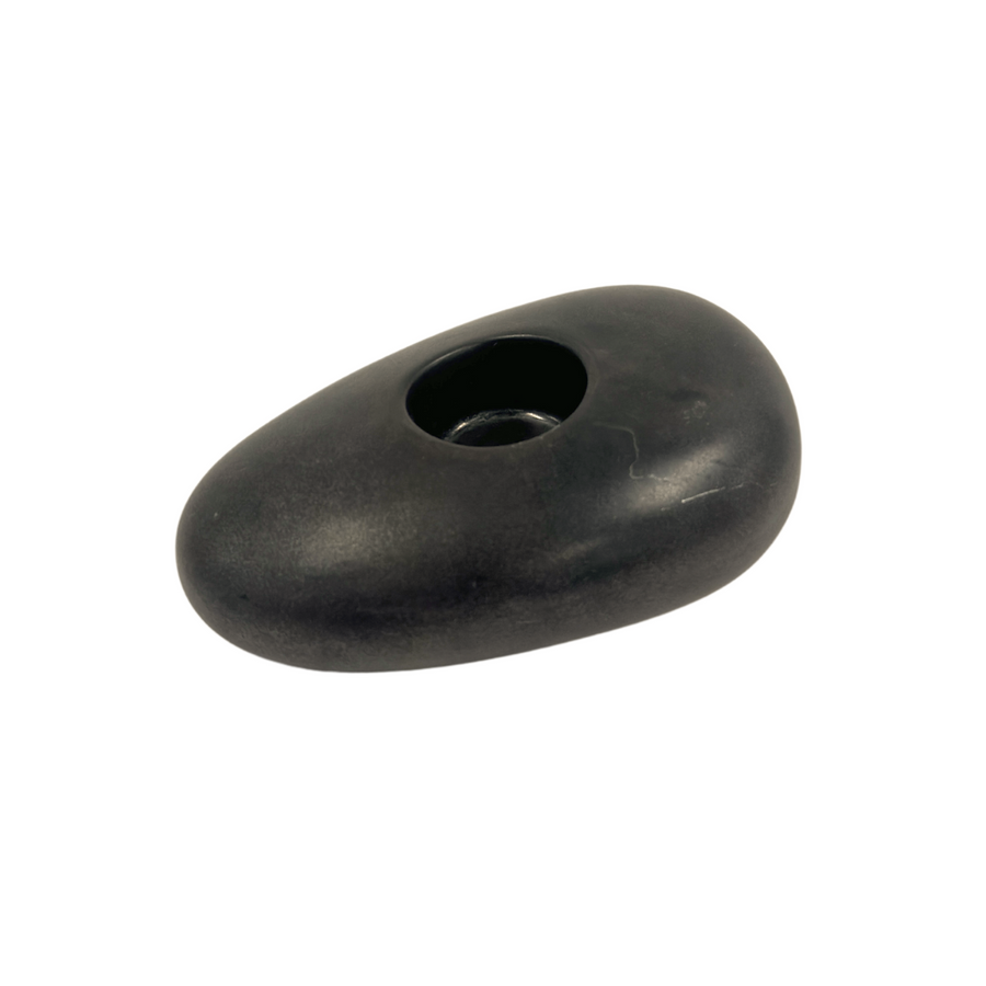 Large Stone Grey Candle Holder