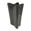 Medium Wavy Taupe Grey Vase