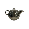 Chrome Metal Nesting Tea Pot with Cup