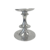 Small Chrome Double Flare Candle Holder