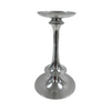 Large Chrome Double Flare Candle Holder