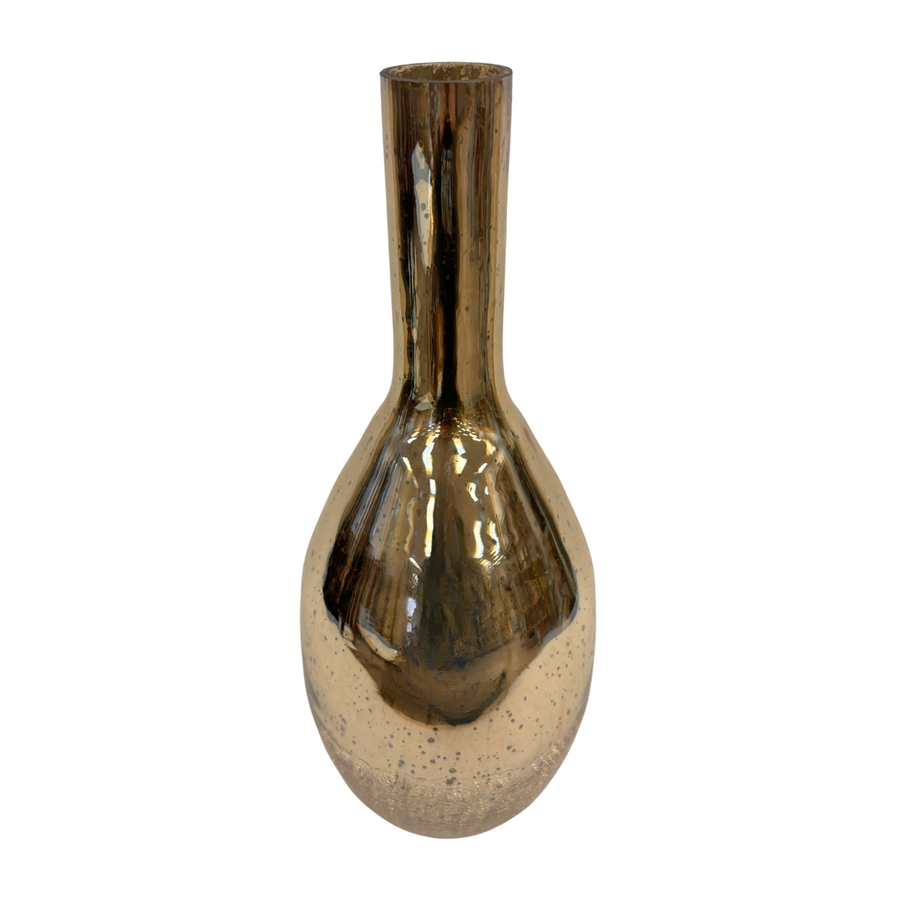 Large Gold Glimmer Glass Vase